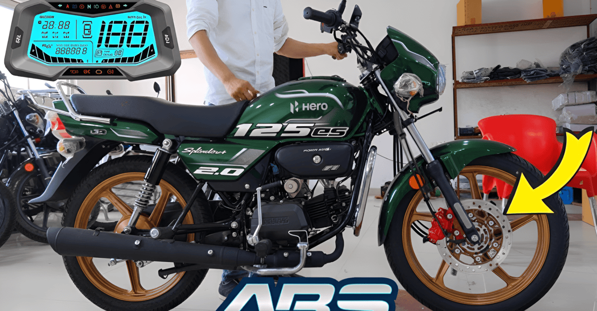 New Hero Splendor 125 ABS Launched 90 Kmpl Mileage, 125cc Power, & Smart Safety, Know Price And Features